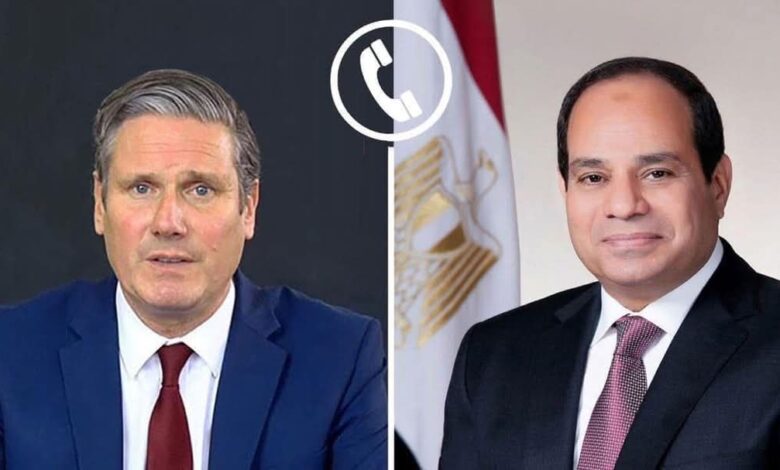 الرئيس عبد الفتاح السيسي يتلقى اليوم اتصالاً هاتفياً من رئيس وزراء المملكة المتحدة "كير ستارمر" 1 FB IMG 1747923914576